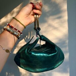 Genuine Leather Lulu Guinness Teal Purse